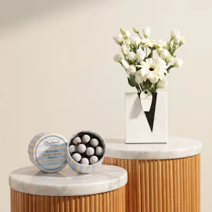 Charbonnel et Walker Milk and Dark Sea Salt Caramel Truffles Box | Bright Flower Vase