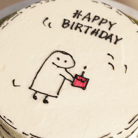 Floward Happy Birthday Drawing Cake