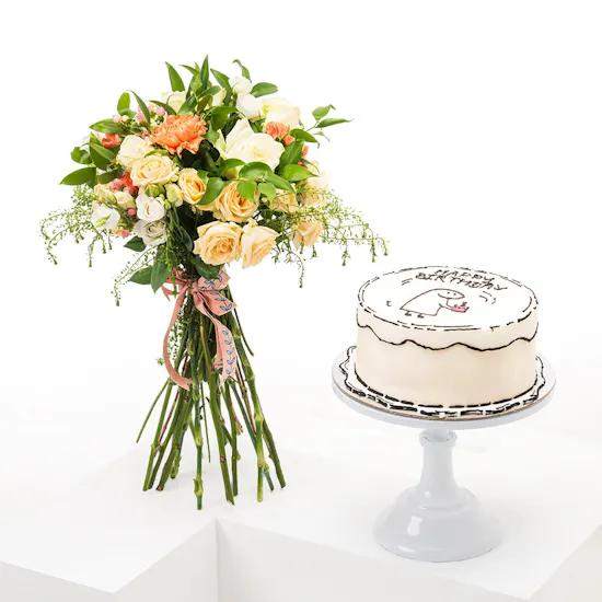 Happy Birthday Fruits cake | Gorgeous Blooms