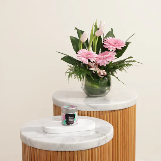 Breehant Matcha Tea Powder Jar | Serene Radiance Flowers Vase