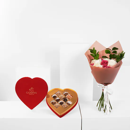 Godiva Red Velvet Heart Gift Box | Magic Bouquet