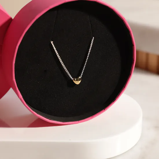 Tous My Other Half Short Two-Tone Heart Necklace | Tender Feeling's Flowers Vase