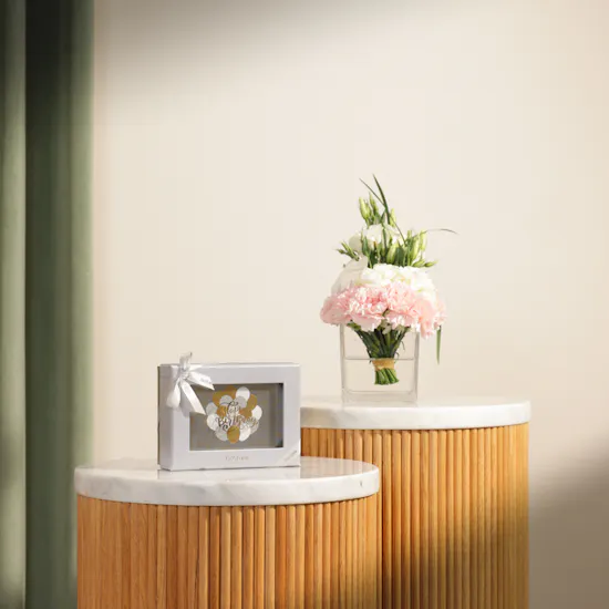 Bostani Happy Birthday Chocolate Box | New Beginnings Flower Vase