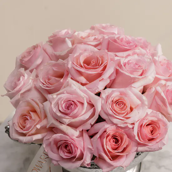 Blush Heirloom Rose Vase