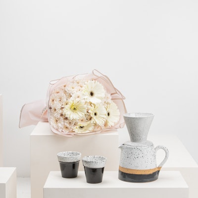Ellie Home American Coffee Set with Flowers