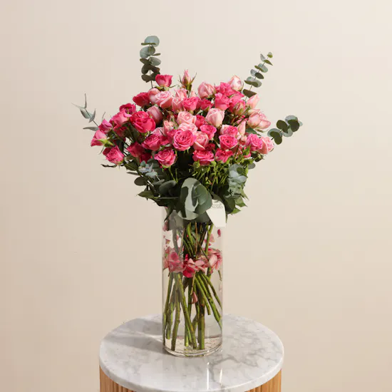 Graceful Baby Roses Vase