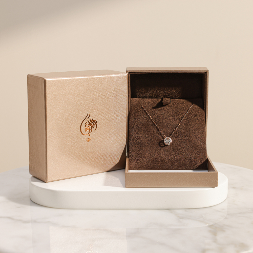 قلادة أمنية الماس روز جولد من مجوهرات الكوهجي