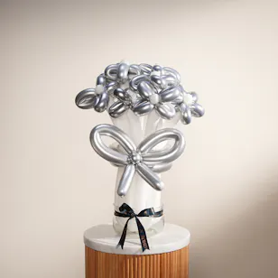 Silver Balloons Bouquet