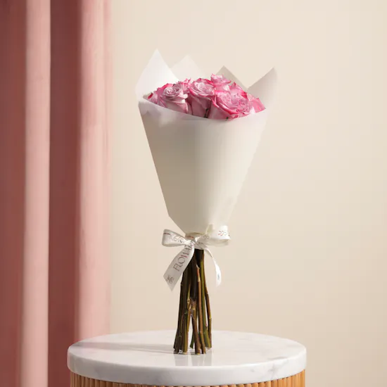 Royal Elegance Purple Rose Bouquet
