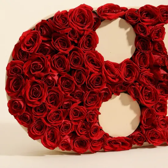 Lovely Heart Shape Rose Box
