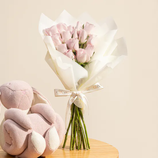 Welcome Baby Girl Gift Set | Unique Flowers Bouquet