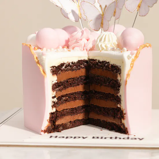 Floward Happy Birthday Butterfly Cake