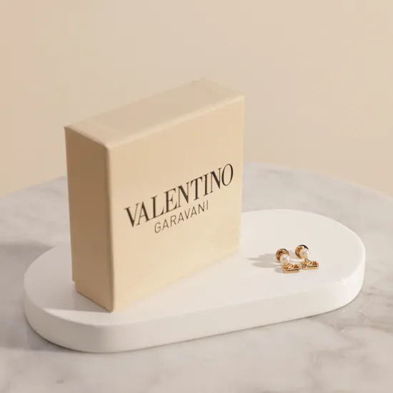 Valentino Garavani V Logo Signature Pearl Women's Earrings