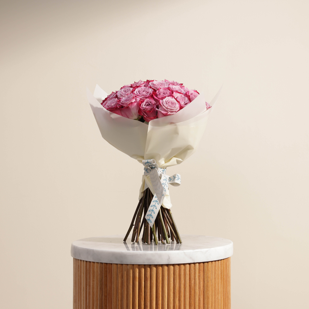 Delightful Purple | White Wrap