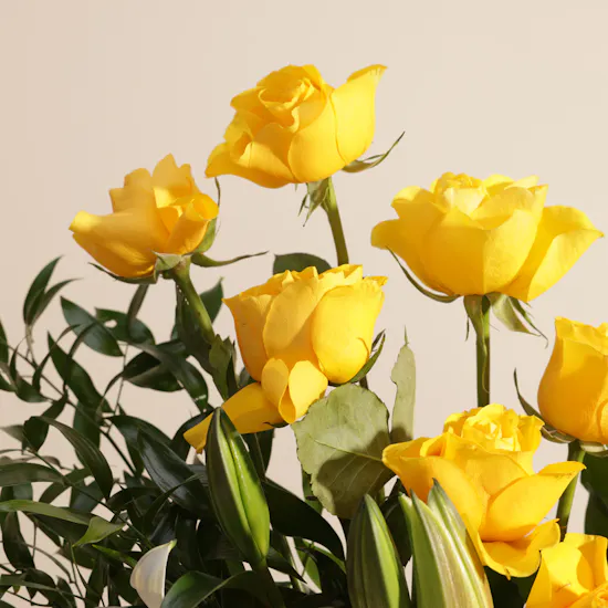 Calm and Peace Flowers Vase