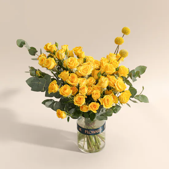 مزهرية زهور دفء النهار