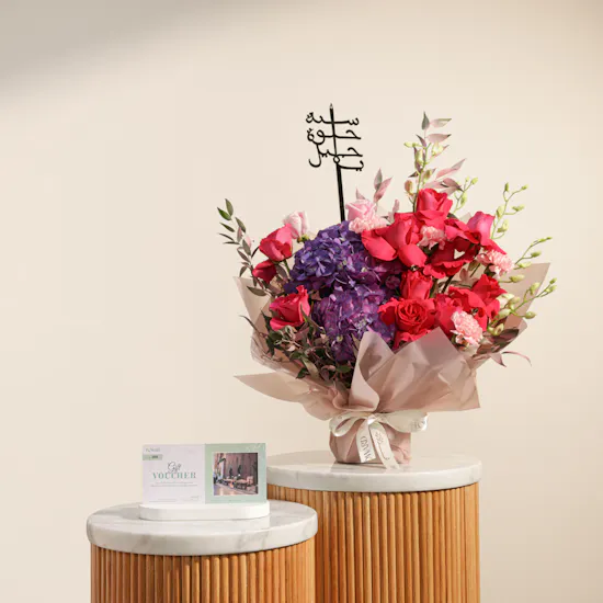 Joyous Hands Spa Gift Voucher | Elegant Birthday Flowers