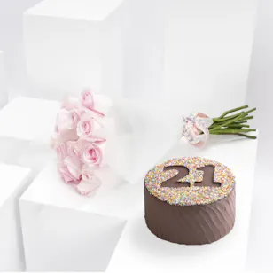 Hummingbird Birthday Chocolate Cake | Pink Roses Hummingbird Birthday Chocolate Cake | Pink Roses