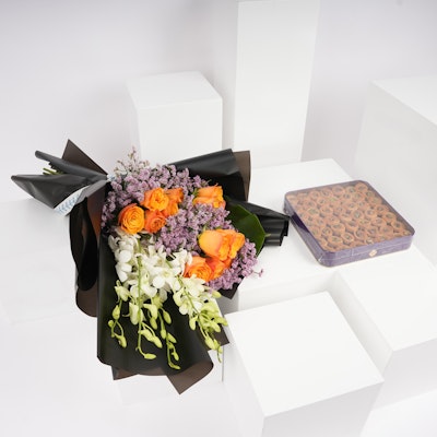 Almathaq Alarabi Bilbol Nest Large Box | Colorful Flowers