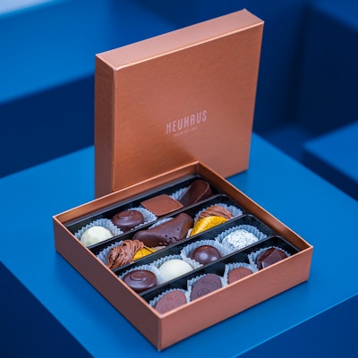 نيو هاوس صندوق هدايا الشوكولاتة البلجيكية 14 قطعة