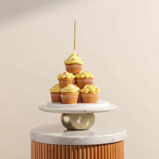 NQ's Bakery Vanilla Cupcakes Tower