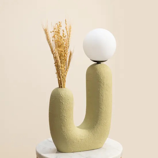 Ukiyo U-Shape Lamp Dry Flowers Vase