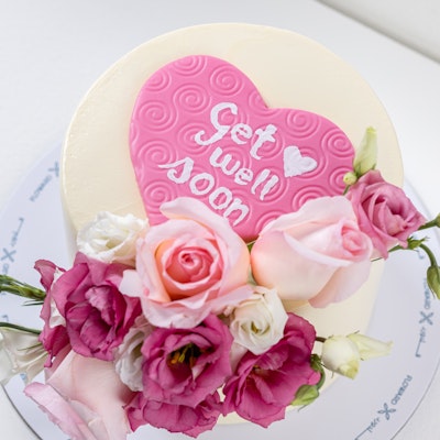Floward Get Well Soon Cake | Pink Blooms