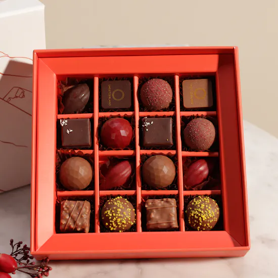 Sweetzerland Discovery Chocolate Box and Ruby Flowers