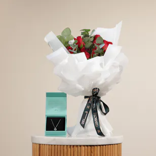Zia Turquoise Evil Eye Necklace | Sweet Red Blooms