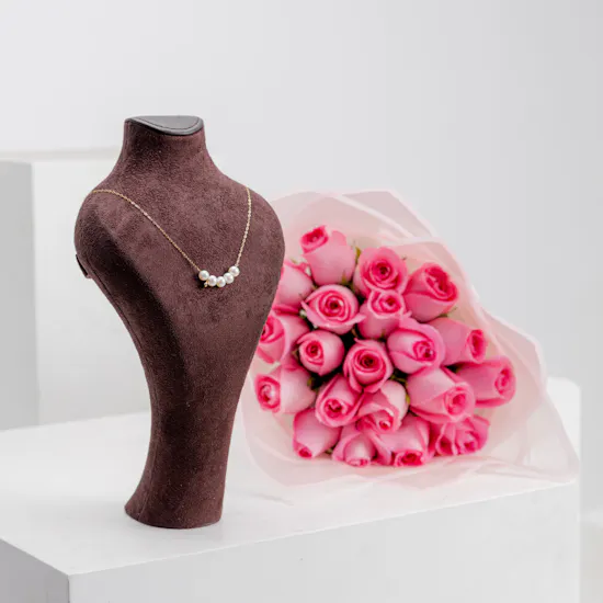L'azurde Pearls Necklace | 20 Revival Rose
