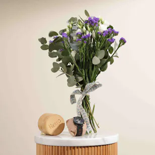 Retro Watch | Blue Bouquet