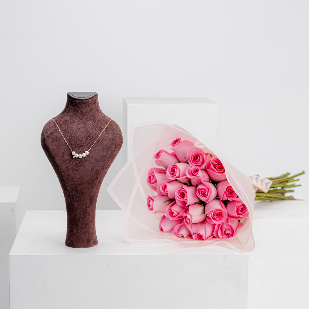 L'azurde Pearls Necklace | 20 Revival Rose