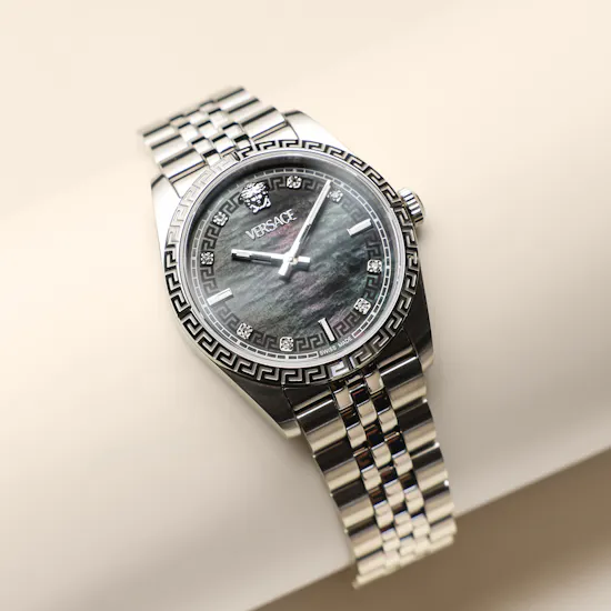 Versace Millenyium Silver and Diamonds Women's Watch