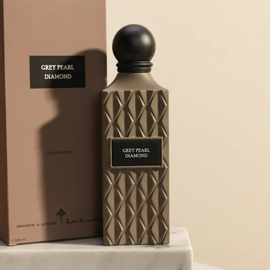 Ibraheem Alqurashi Grey Pearl Diamond Perfume | 200 ml