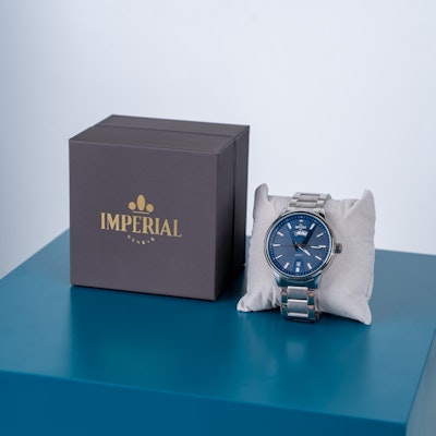 Imperial Gent Watch Stainless Steel Bracelet Imp.Pa16611M6113/Blue