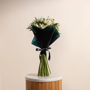 White Alstroemeria Charming Bouquet