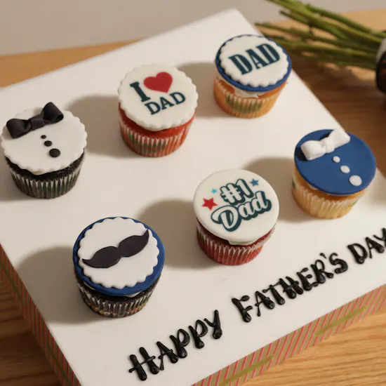 Helen's Bakery Father's Day Cupcakes | Warm Flowers