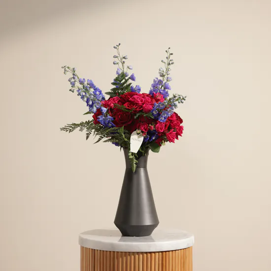 Midnight Romance Flowers Vase