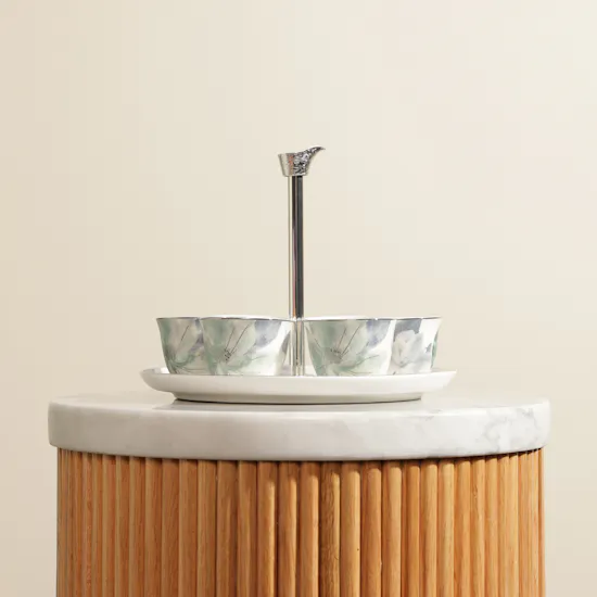 Otantik Marisella Arabic Coffee Set with Stand