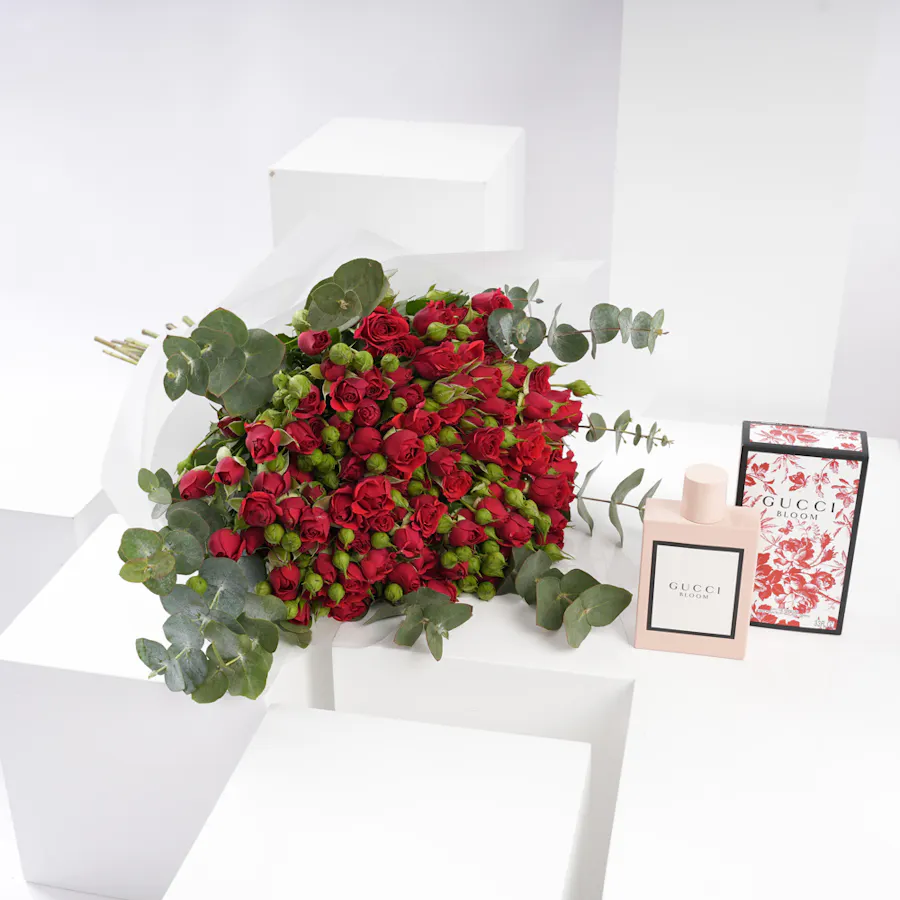 Gucci Bloom Gocce di Fiori EDP 100ml | Lavish Red Roses 5