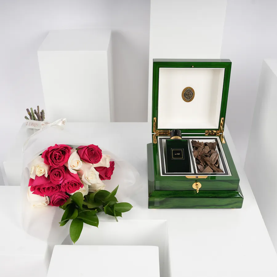 Saad Bashammakh Green Box | Fuchsia Rose 5