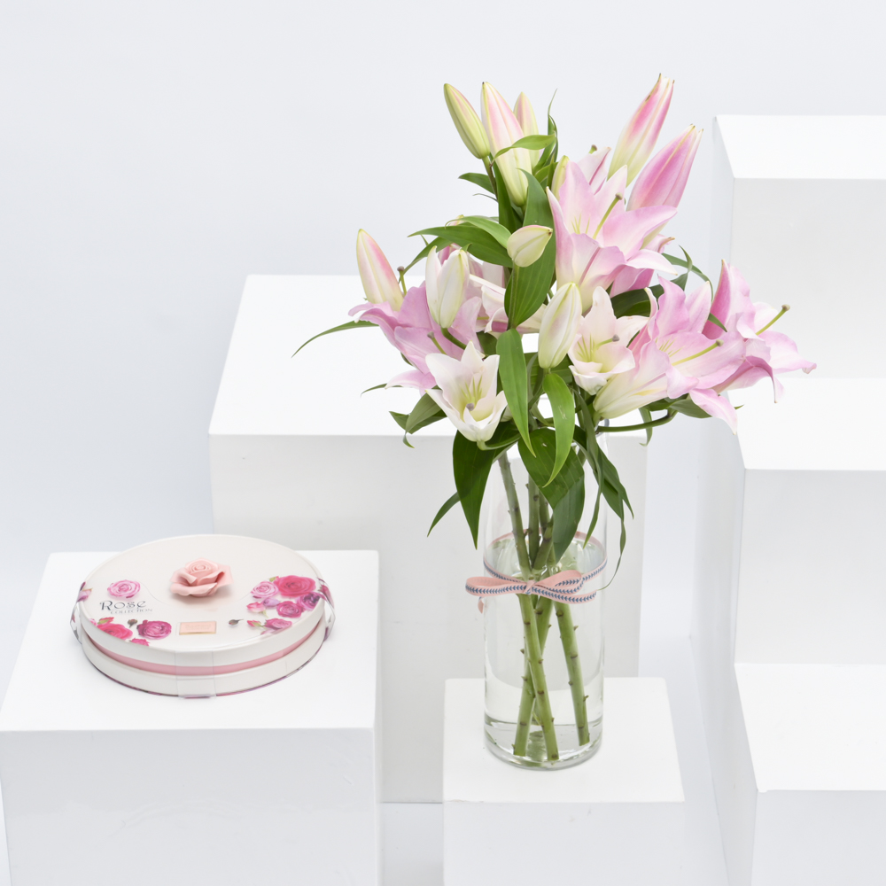 شوكولاتة بستاني | ليليوم وردي