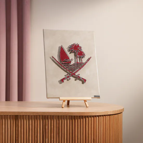 Maisam Qassem Emblem of the State of Qatar Art Piece