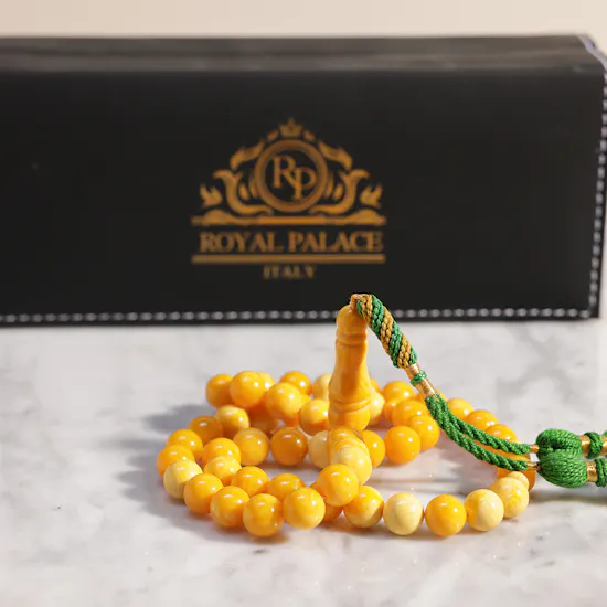 Royal Palace Misbaha Green Beads | Amber Smell