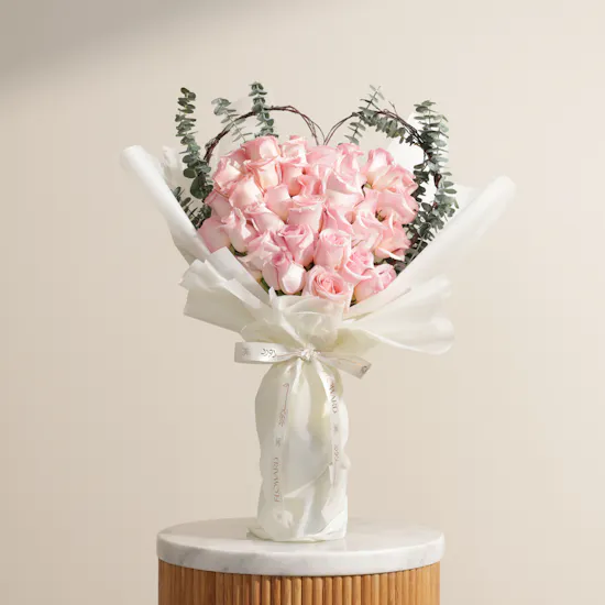 Pink Heart of Joy Bouquet