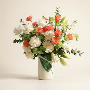 Sunlit Garden Flower Vase