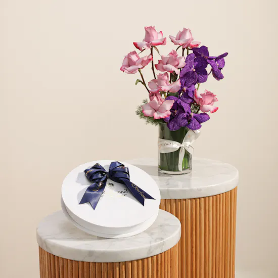 Charbonnel et Walker Chocolate Truffles Box | The Gentle Garden Flowers Vase