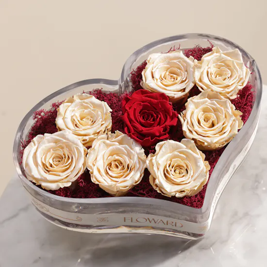 Eternal Love Preserved Rose Vase