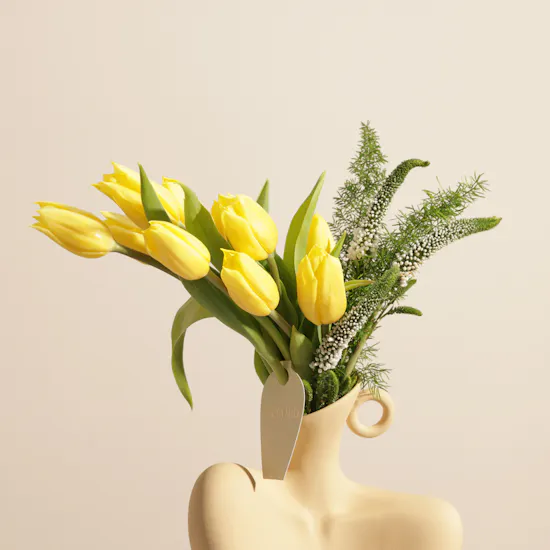 Golden Hour Tulip Vase
