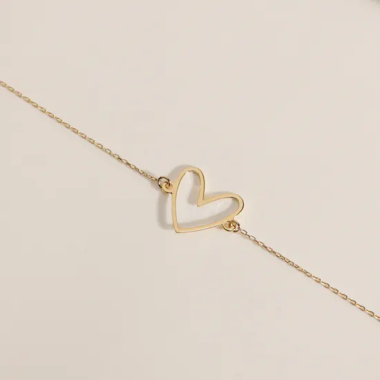 Midad Gold Heart Bracelet